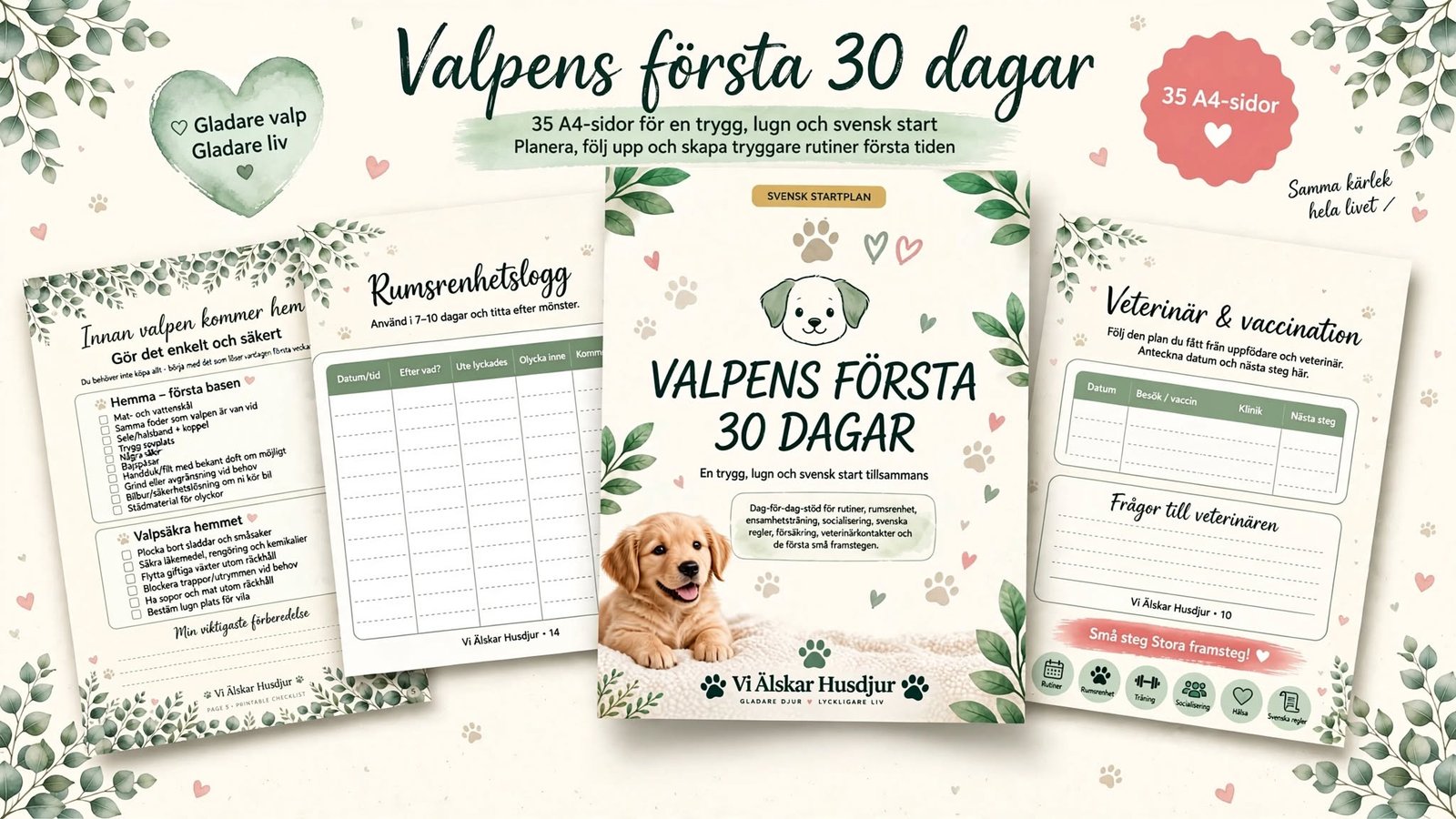 Valpens första 30 dagar – 35 A4-sidor